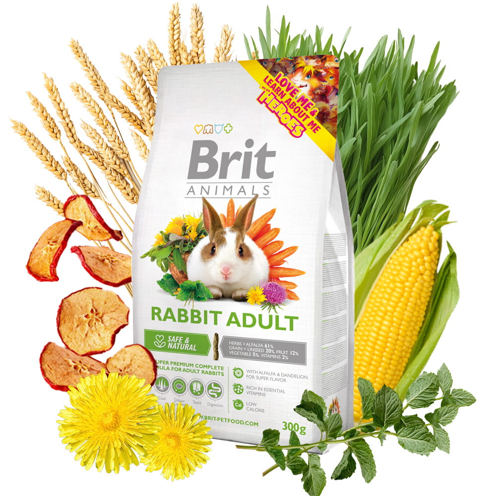 Brit Animals Rabbit Adult Complete Karma dla Królika 300g